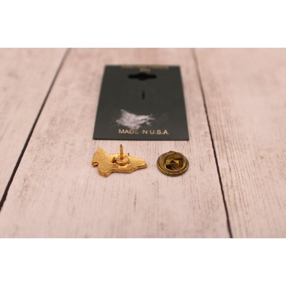 Vintage Praying Hands Lapel Hat Pin Gold Tone Religious Prayers Made in USA NEW - Picture 4 of 7